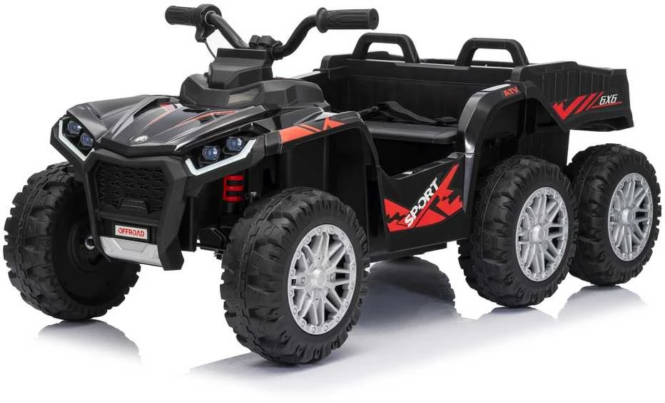 Dvivietis elektrinis keturratis Extreme Sport TX ATV 4x4, Juodas