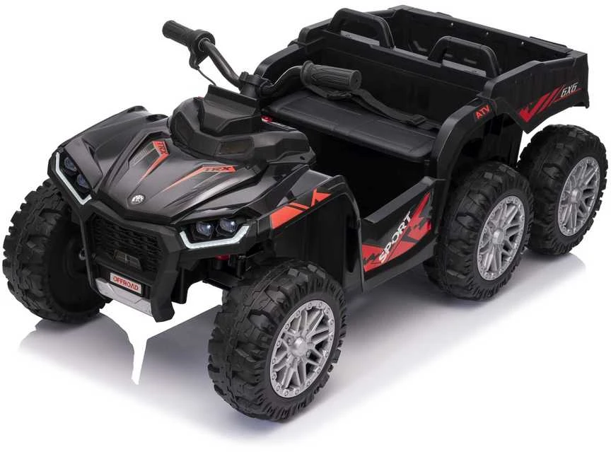 Dvivietis elektrinis keturratis Extreme Sport TX ATV 4x4, Juodas