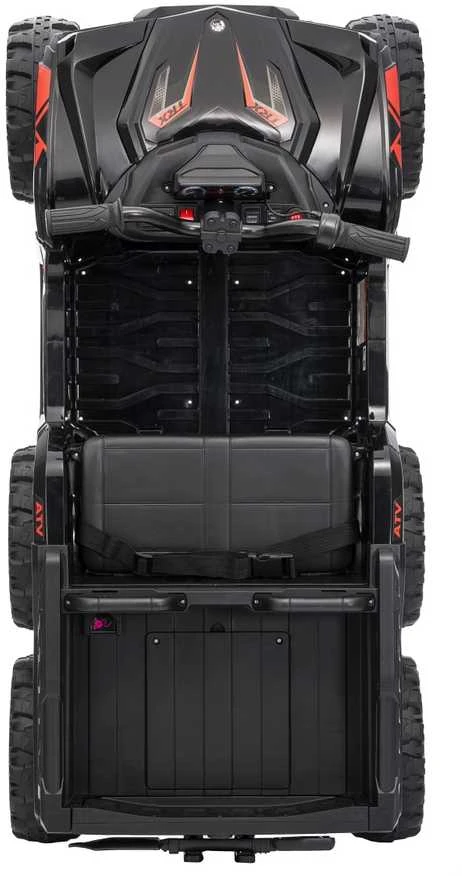 Dvivietis elektrinis keturratis Extreme Sport TX ATV 4x4, Juodas