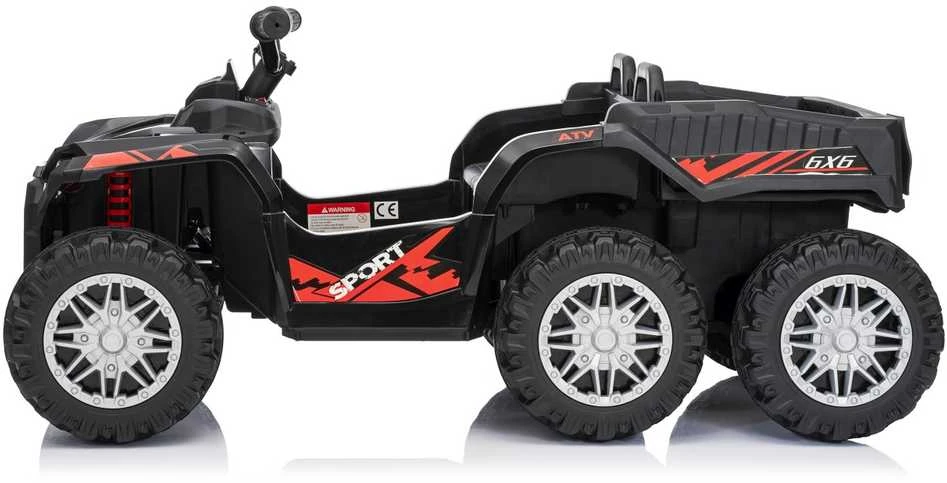 Dvivietis elektrinis keturratis Extreme Sport TX ATV 4x4, Juodas