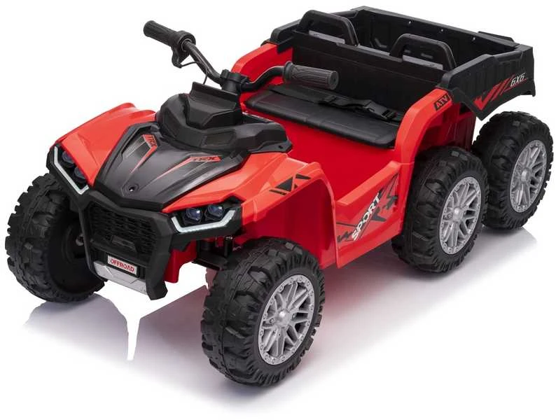 Dvivietis elektrinis keturratis Extreme Sport TX ATV 4x4, Raudona