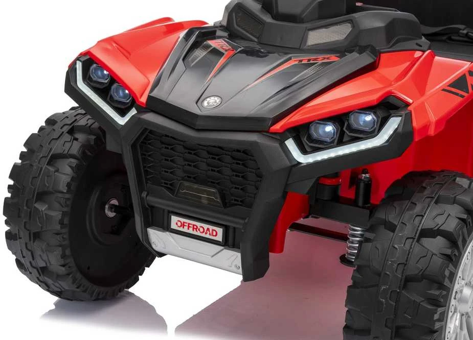 Dvivietis elektrinis keturratis Extreme Sport TX ATV 4x4, Raudona