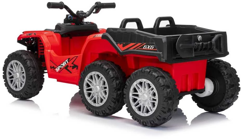 Dvivietis elektrinis keturratis Extreme Sport TX ATV 4x4, Raudona