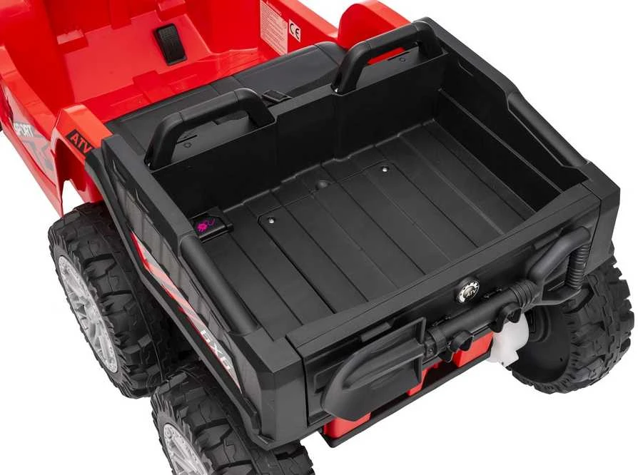 Dvivietis elektrinis keturratis Extreme Sport TX ATV 4x4, Raudona