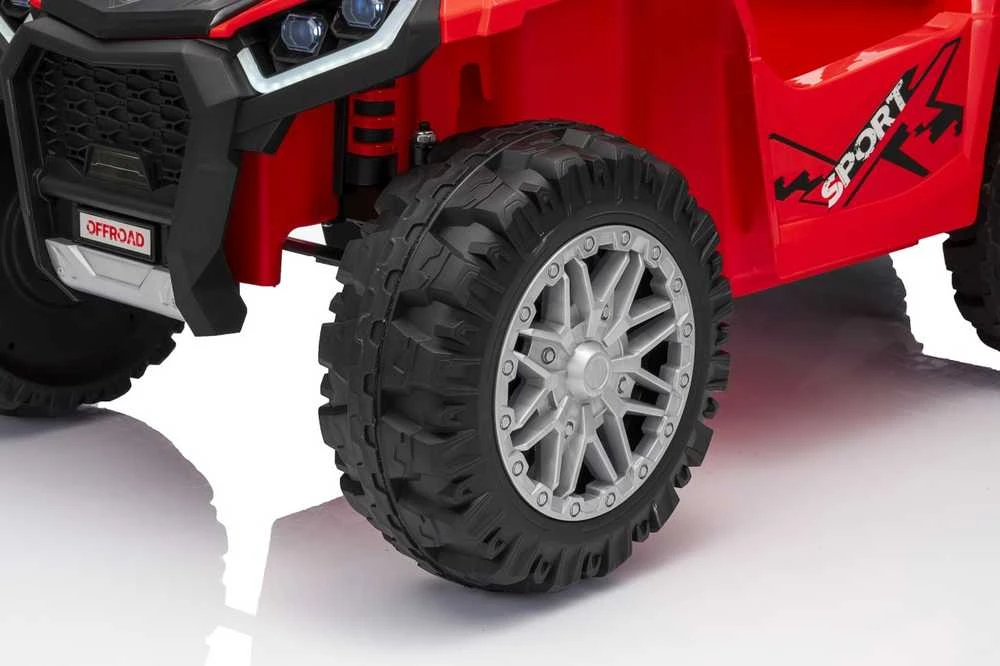 Dvivietis elektrinis keturratis Extreme Sport TX ATV 4x4, Raudona
