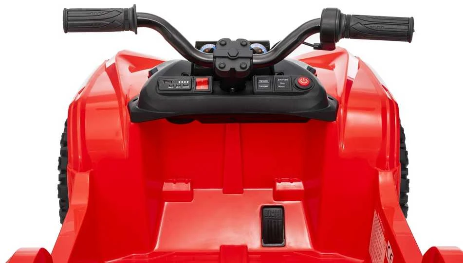Dvivietis elektrinis keturratis Extreme Sport TX ATV 4x4, Raudona