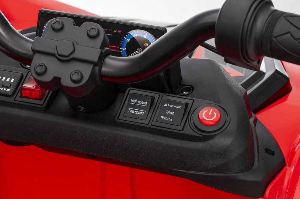 Dvivietis elektrinis keturratis Extreme Sport TX ATV 4x4, Raudona