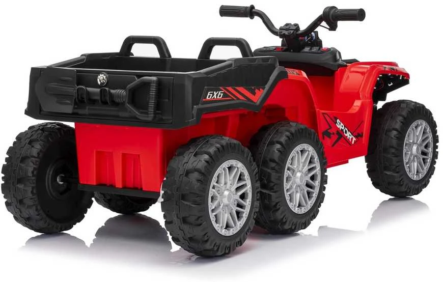 Dvivietis elektrinis keturratis Extreme Sport TX ATV 4x4, Raudona