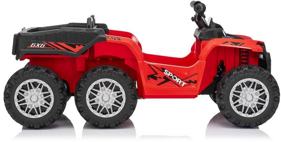 Dvivietis elektrinis keturratis Extreme Sport TX ATV 4x4, Raudona