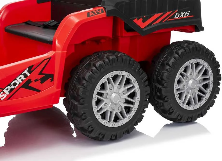 Dvivietis elektrinis keturratis Extreme Sport TX ATV 4x4, Raudona