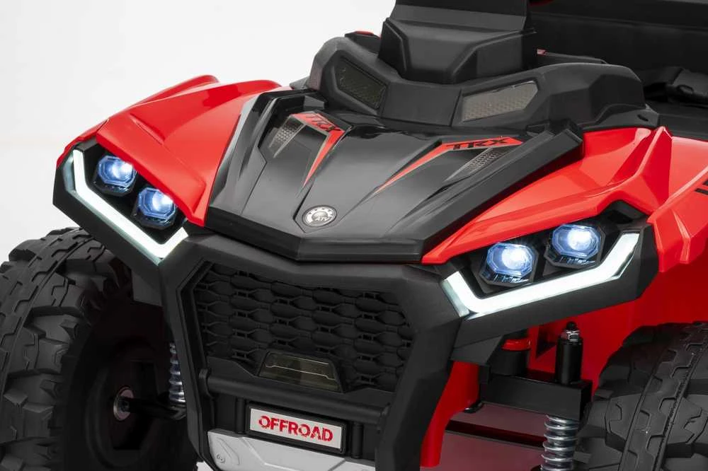 Dvivietis elektrinis keturratis Extreme Sport TX ATV 4x4, Raudona