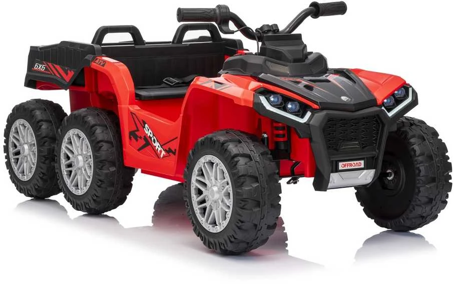 Dvivietis elektrinis keturratis Extreme Sport TX ATV 4x4, Raudona