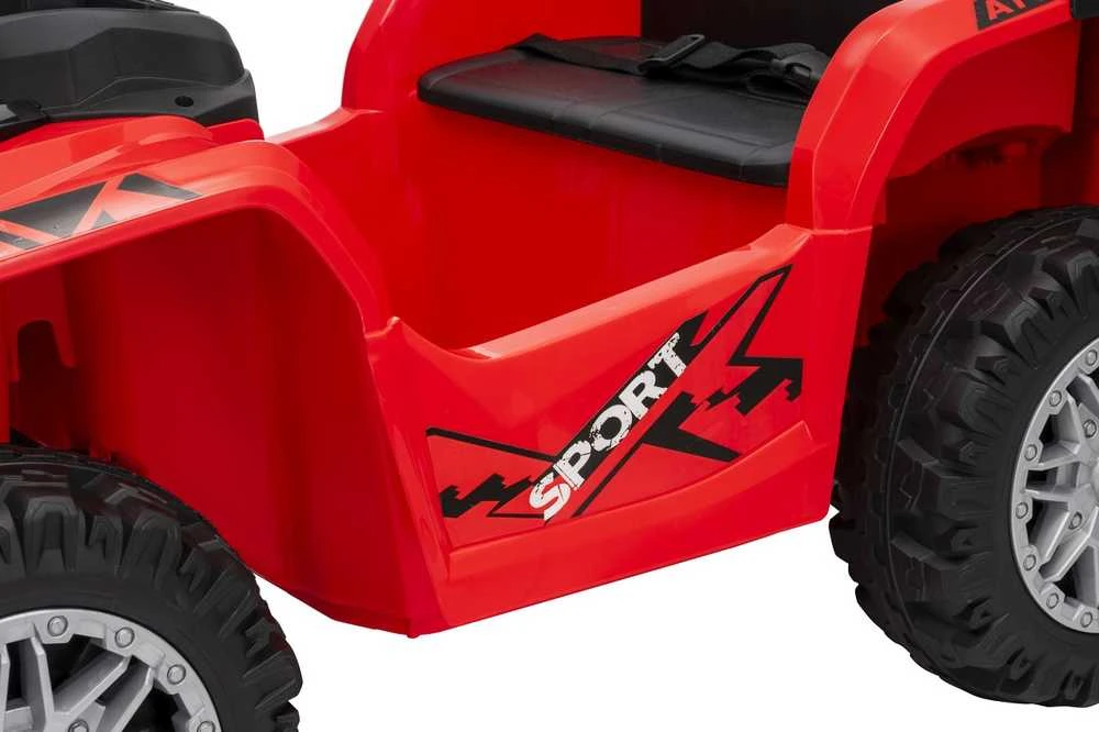 Dvivietis elektrinis keturratis Extreme Sport TX ATV 4x4, Raudona