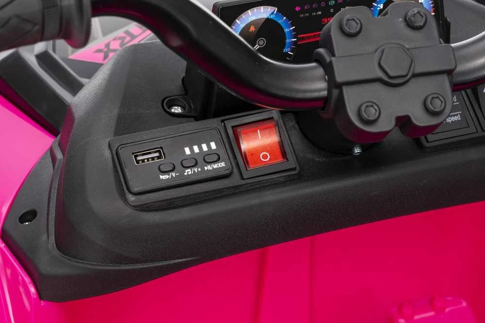 Dvivietis elektrinis keturratis Extreme Sport TX ATV 4x4, Rožinė