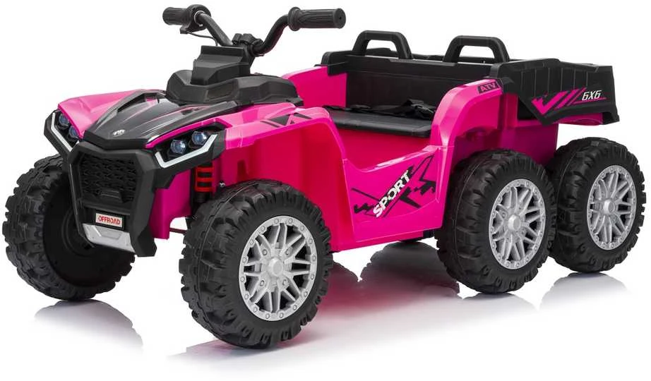 Dvivietis elektrinis keturratis Extreme Sport TX ATV 4x4, Rožinė