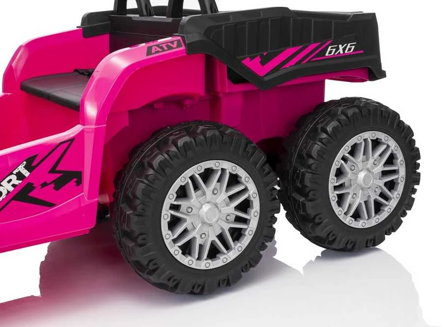 Dvivietis elektrinis keturratis Extreme Sport TX ATV 4x4, Rožinė