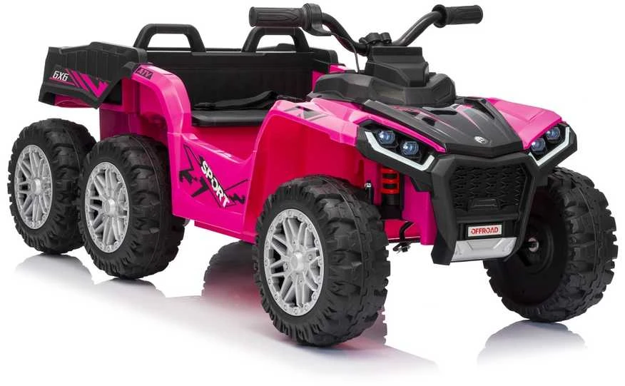 Dvivietis elektrinis keturratis Extreme Sport TX ATV 4x4, Rožinė