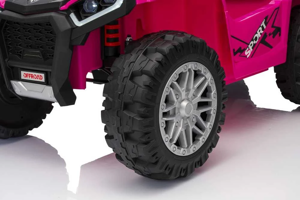 Dvivietis elektrinis keturratis Extreme Sport TX ATV 4x4, Rožinė