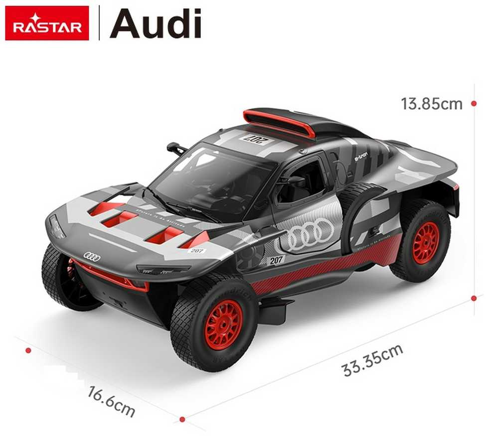 RASTAR automodelis valdomas R/C 1:14 AUDI RS Q e-tron E2, 92200