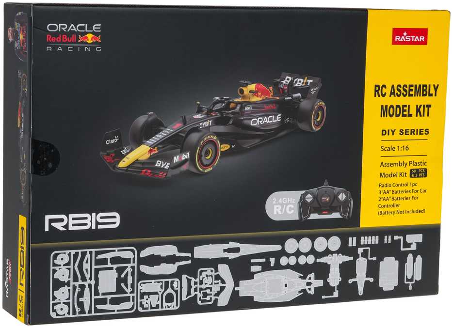 RASTAR 1:16 R/C surenkamas ir R/C valdomas automodelis Oracle Raudona Bull Racing RB19, 92600