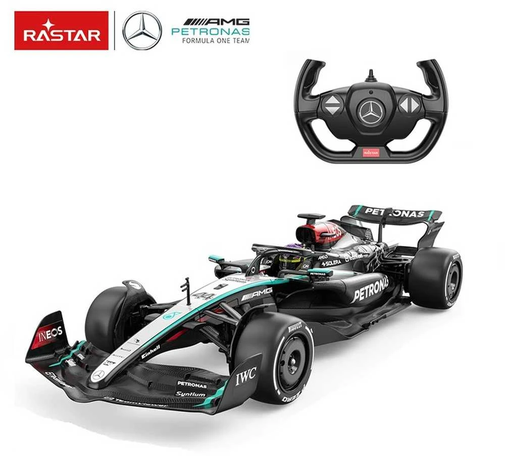 Nuotoliniu būdu valdomas automobilis Mercedes AMG F1 W15 E R/C, mastelis 1:12, Rastar 10250