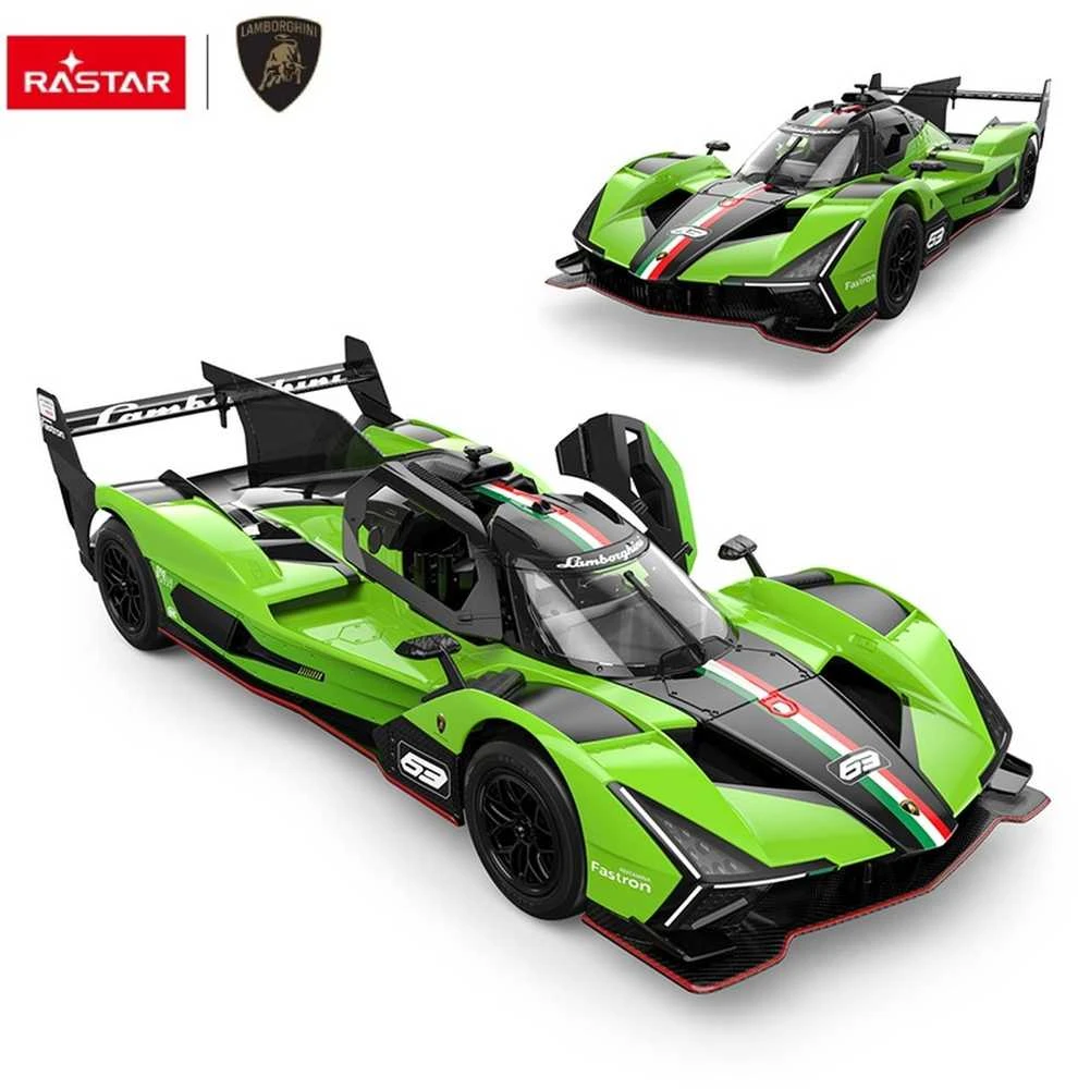 Nuotoliniu būdu valdomas automobilis Lamborghini SC63 LMDH R/C, mastelis 1:14, Rastar 10150
