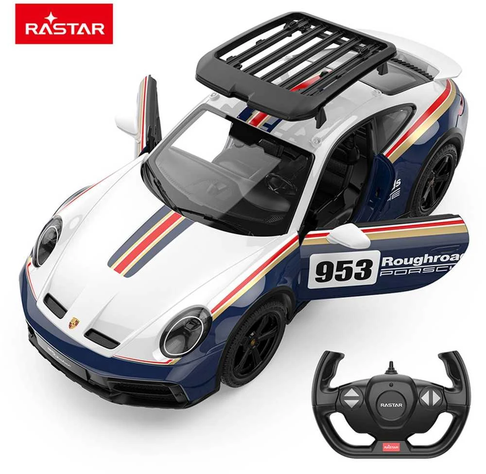 RASTAR R/C 1:14 valdomas automodelis Porsche 911 Dakar Performance, 10131
