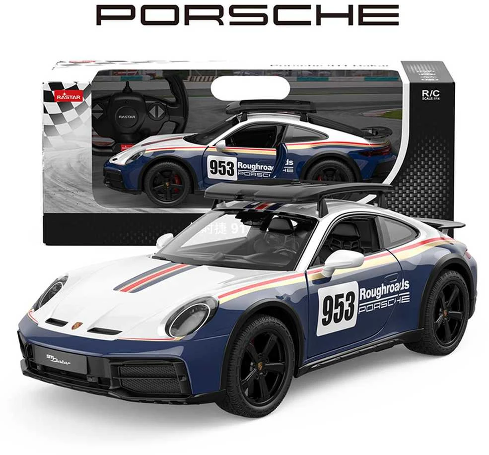 RASTAR R/C 1:14 valdomas automodelis Porsche 911 Dakar Performance, 10131