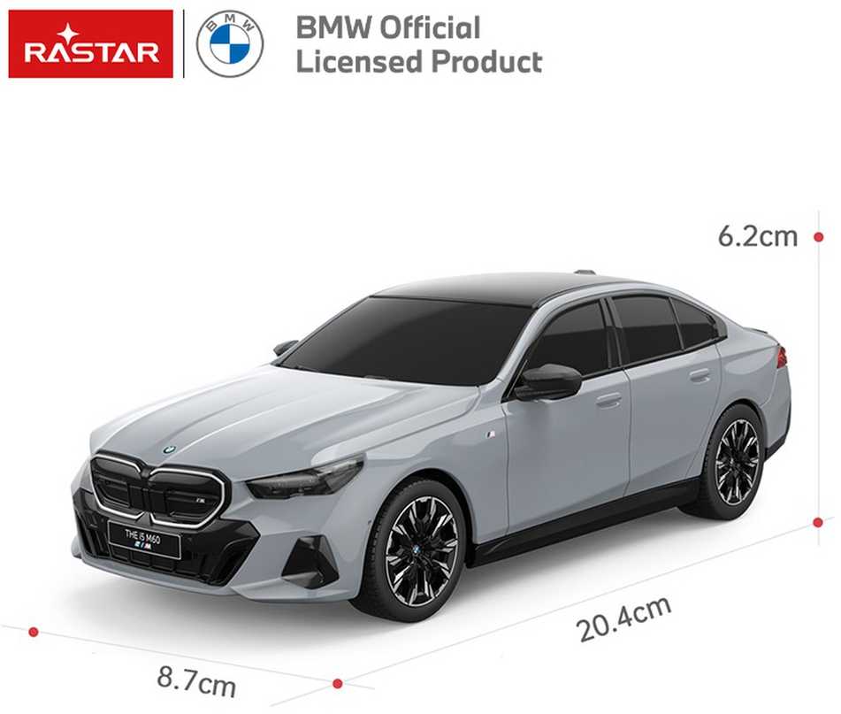 RASTAR R/C 1:24 valdomas automodelis BMW i5, asort., 10180