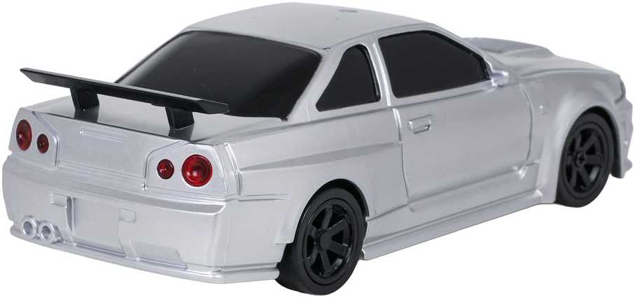 Nuotoliniu būdu valdomas drift automobilis 1:43 baltas su priedais