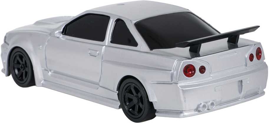 Nuotoliniu būdu valdomas drift automobilis 1:43 baltas su priedais