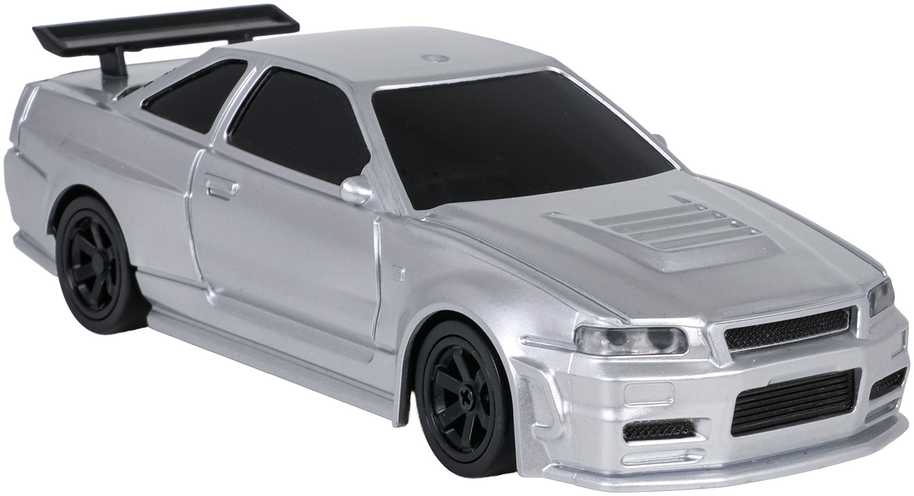 Nuotoliniu būdu valdomas drift automobilis 1:43 baltas su priedais