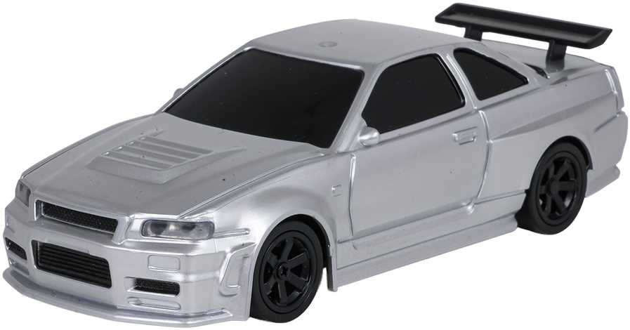 Nuotoliniu būdu valdomas drift automobilis 1:43 baltas su priedais