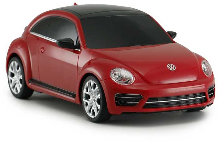 Rastar Nuotoliniu būdu valdoma raudona Volkswagen Beetle mašina