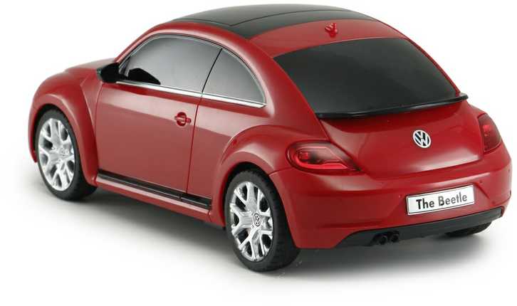 Rastar Nuotoliniu būdu valdoma raudona Volkswagen Beetle mašina