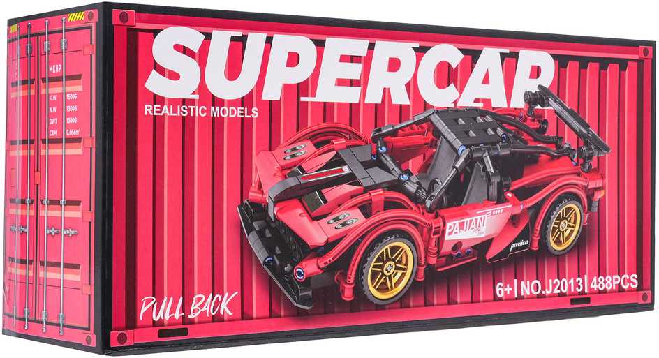 Konstruktorius Sportinis automobilis Raudonas 482 el.
