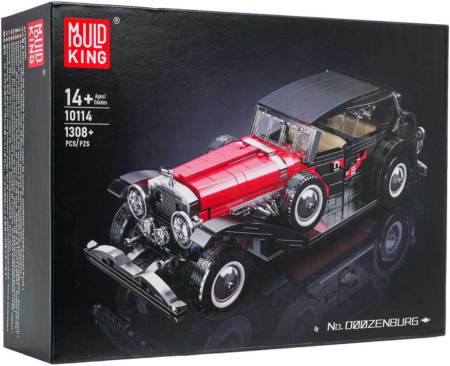Statybiniai blokeliai Retro transporto priemonei raudoni 1308 vnt