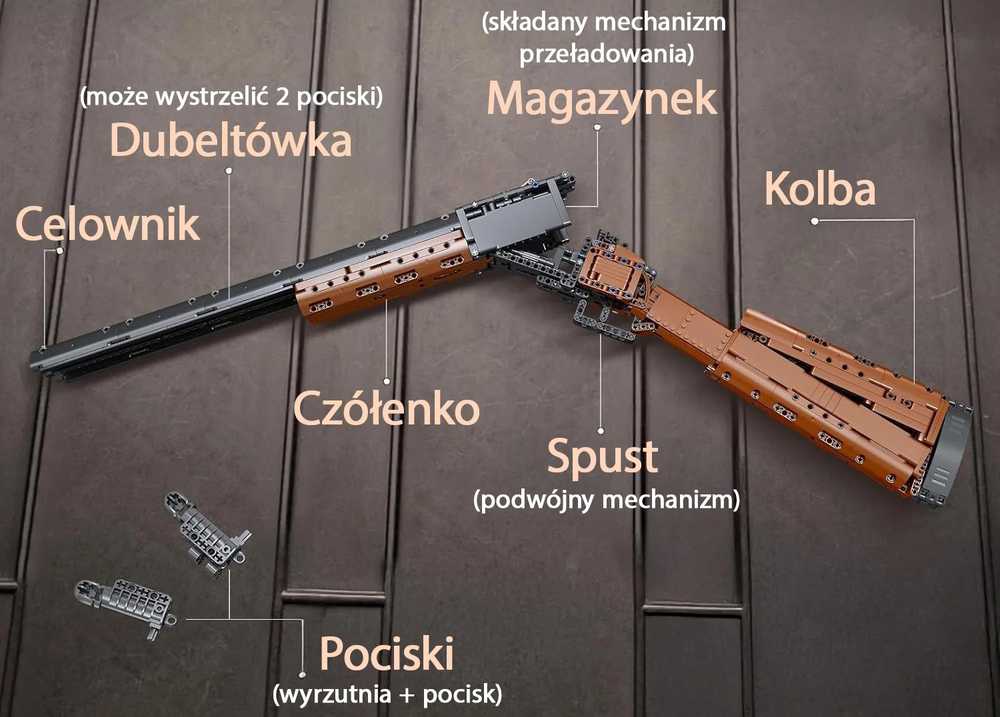 Šautuvo konstravimo rinkinys Mold King 1054 vnt