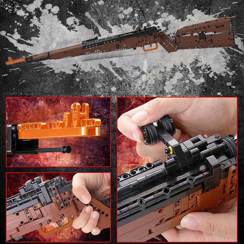 Šautuvo konstravimo rinkinys Mauser 98K 1117 vnt