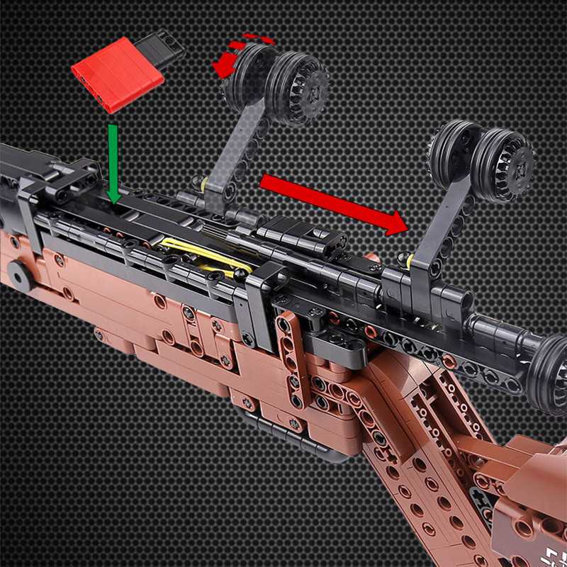 Šautuvo konstravimo rinkinys Mauser 98K 1117 vnt
