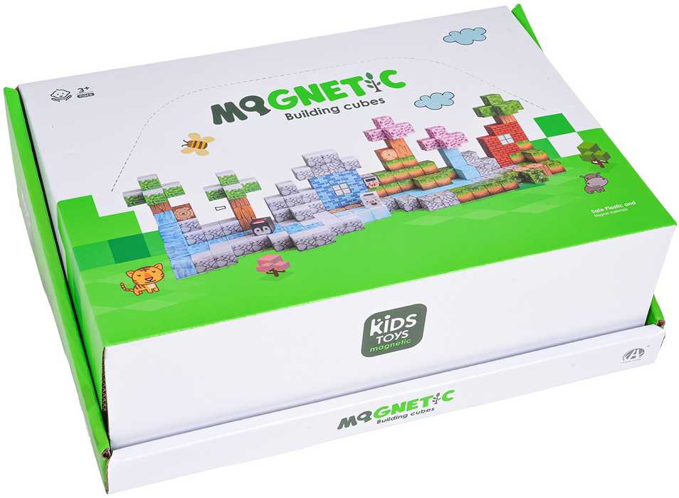 Magnetinių kubelių rinkinys 384 vnt