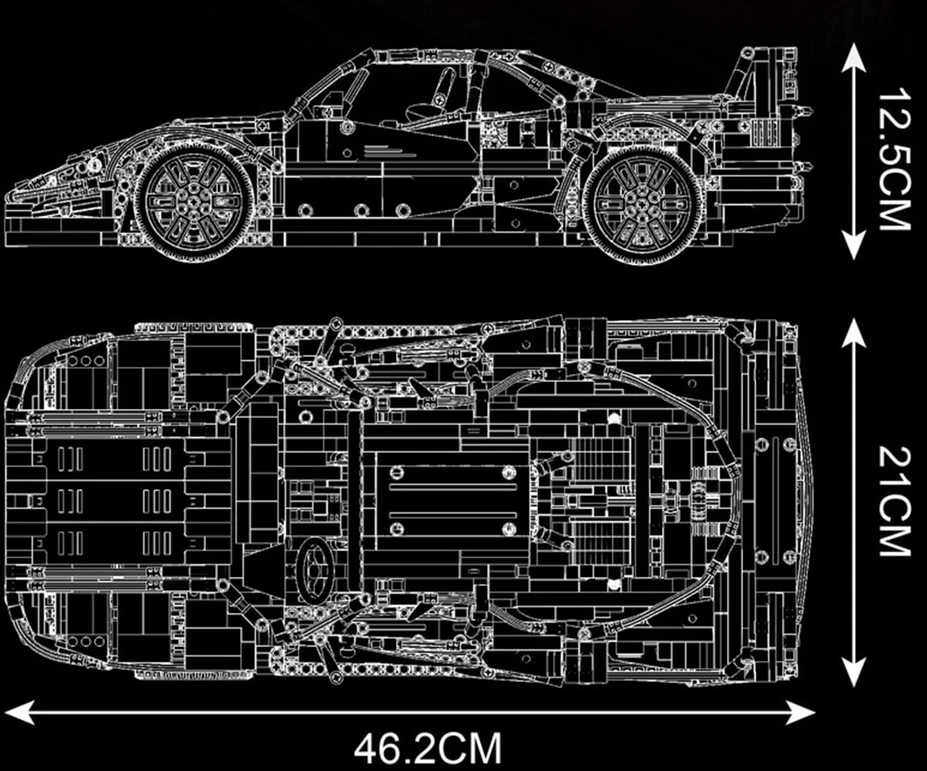 Ramiz Konstruktorius Sportinis automobilis 2688 el. Raudonas