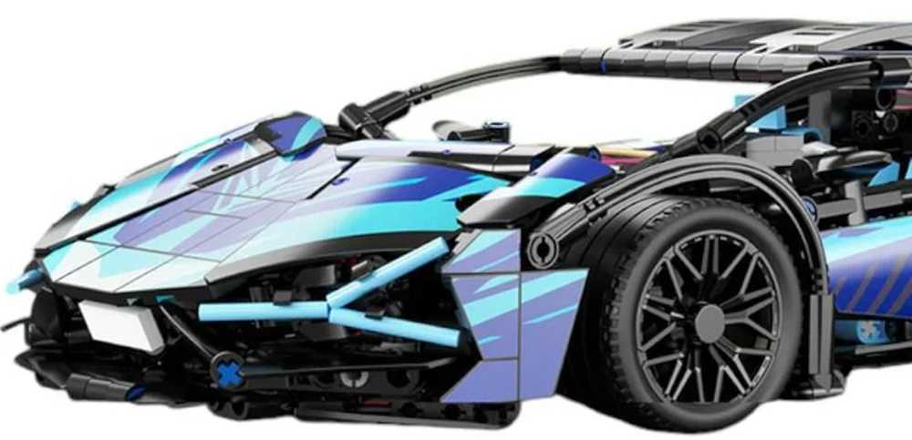 RAMIZ Sportinių automobilių kaladėlės 1280 vnt