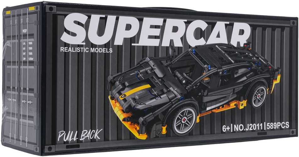 Konstruktorius Sportinis automobilis Juodas 589 el.