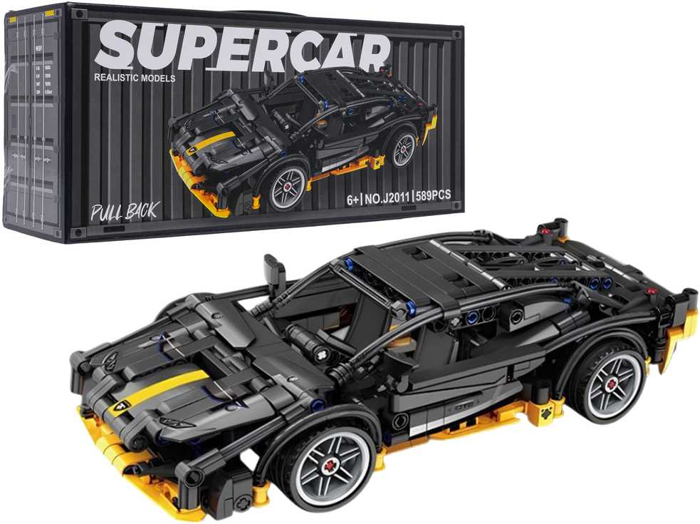 Konstruktorius Sportinis automobilis Juodas 589 el.