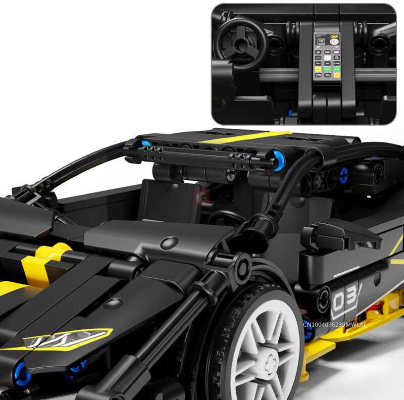 Konstruktorius Sportinis automobilis Juodas 589 el.