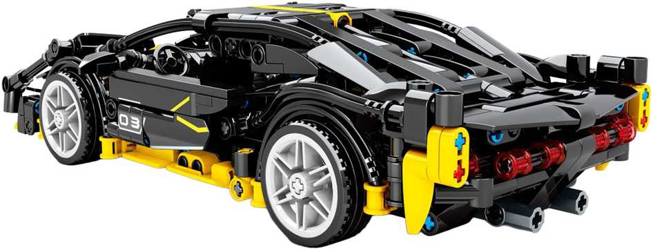Konstruktorius Sportinis automobilis Juodas 589 el.