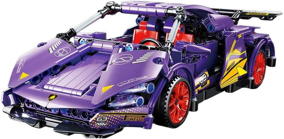 Ramiz Konstruktorius Violetinis sportinis automobilis 470 el.
