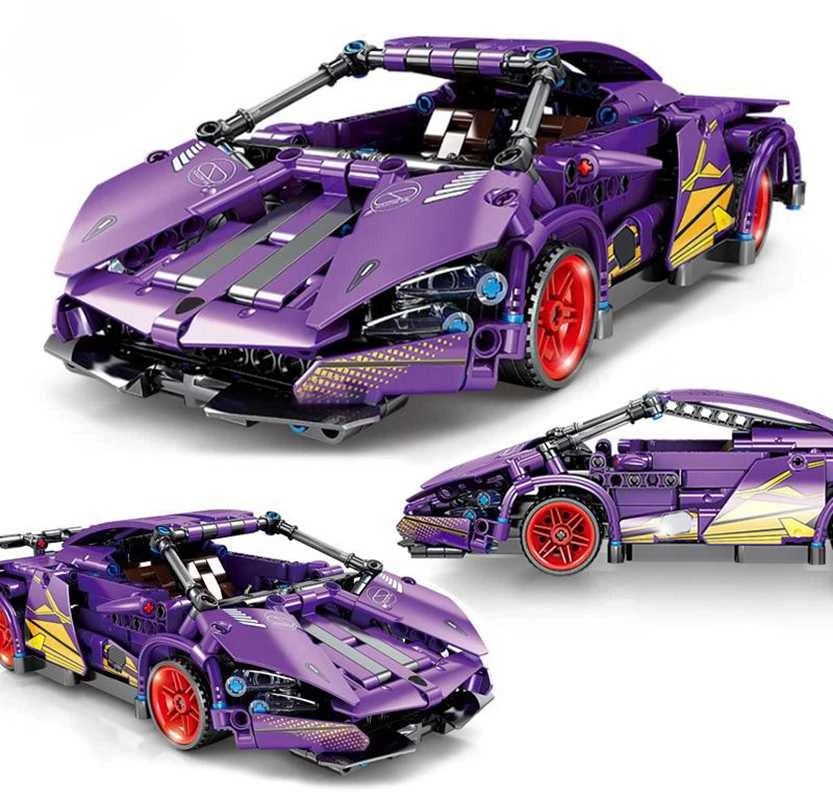 Ramiz Konstruktorius Violetinis sportinis automobilis 470 el.