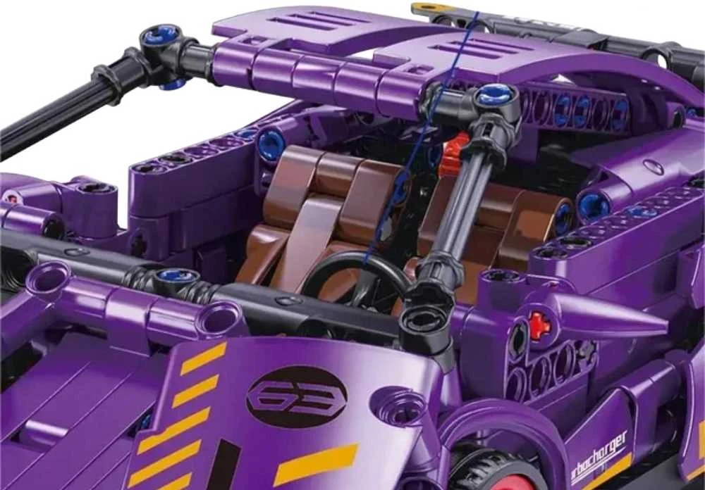 Ramiz Konstruktorius Violetinis sportinis automobilis 470 el.